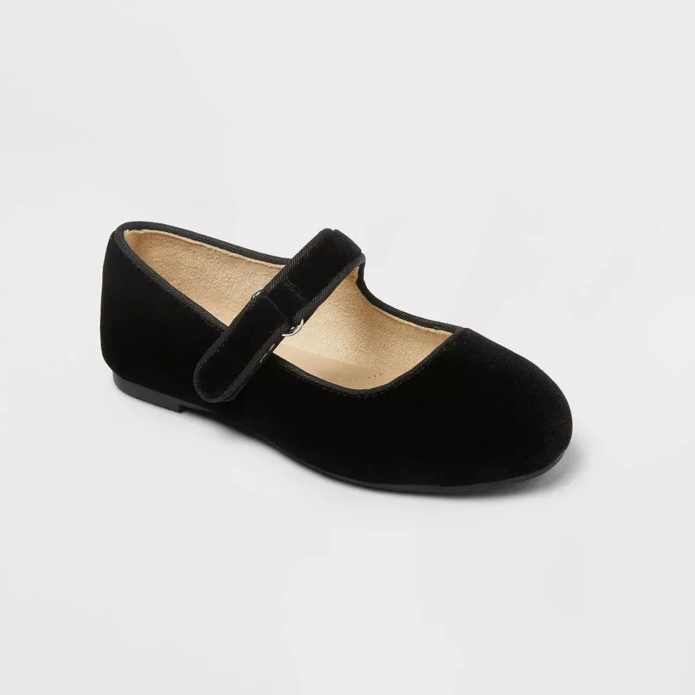 Baby‎ Girls Flats by Cat & Jack Addy Black Size 5 New With Tags